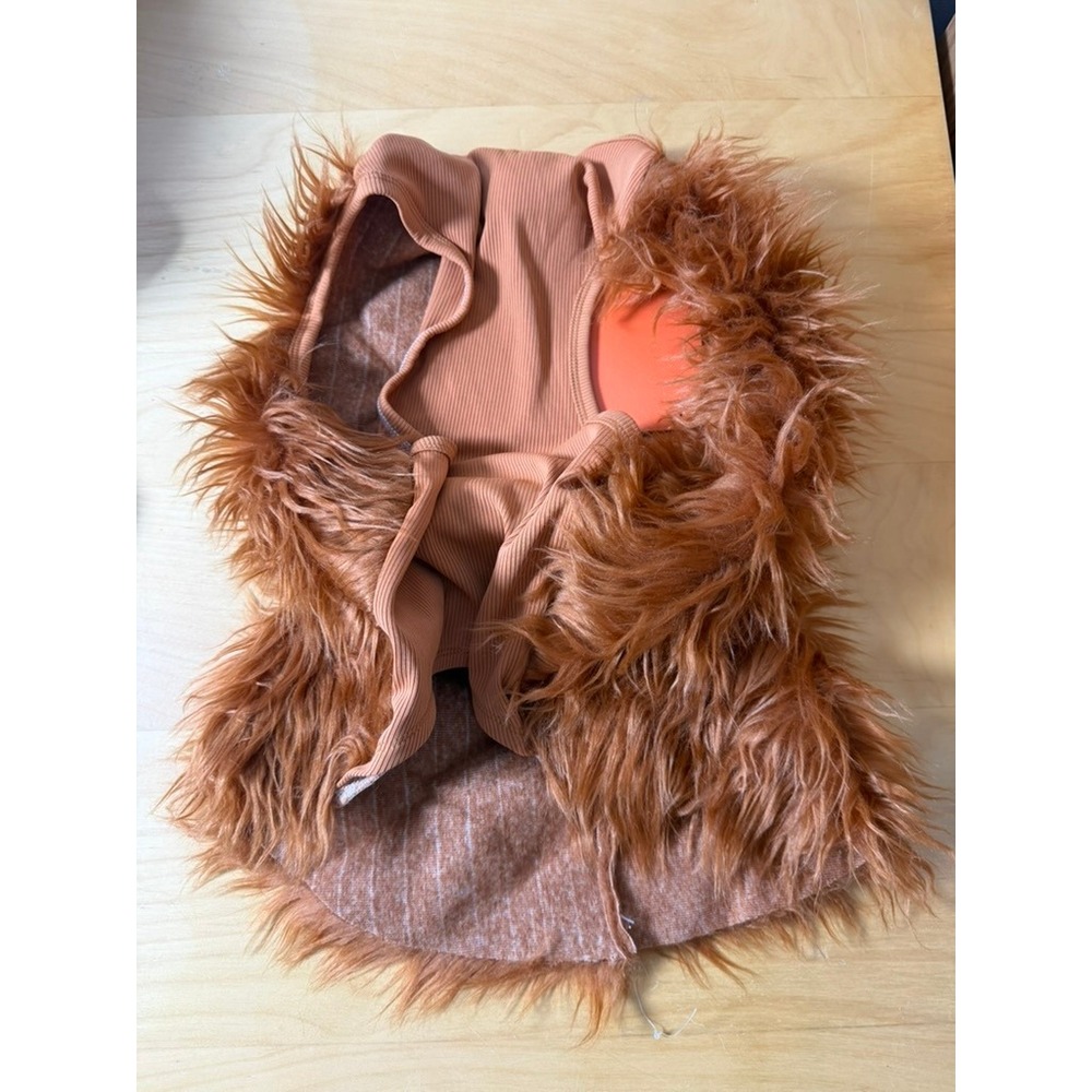 Target Hyde & EEK! Boutique Lion Mane Pet Costume Brown Faux Fur Size XL